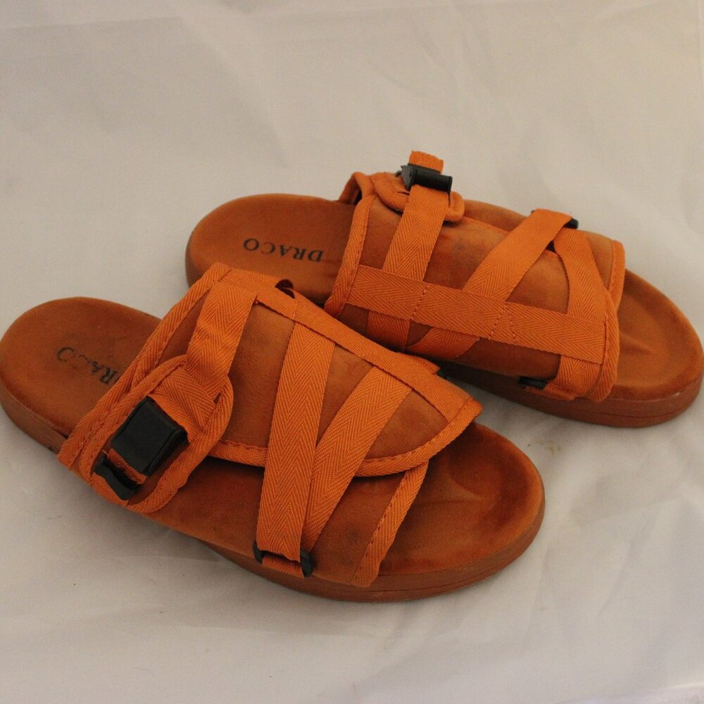 Draco Slides Sandals Men's Orange Size 13 14